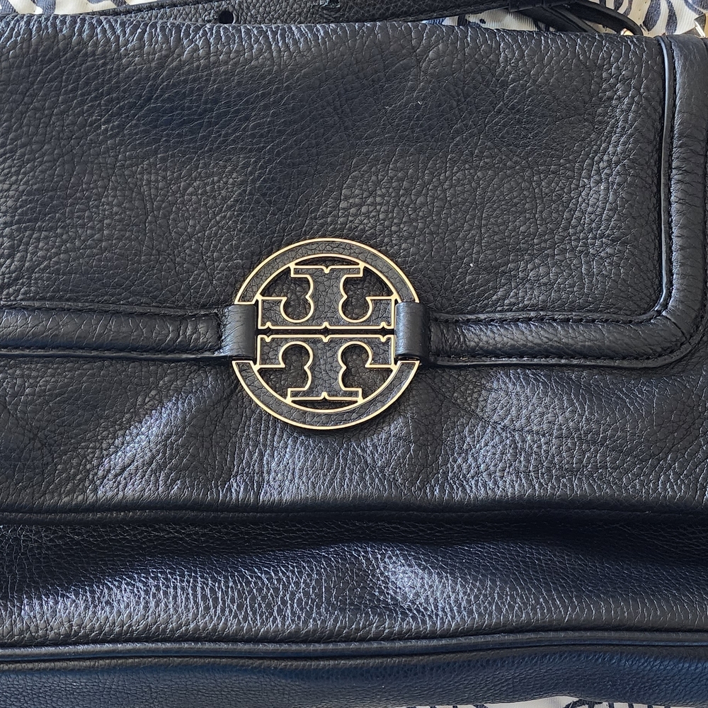 Tory Burch Black Leather Shoulder Bag